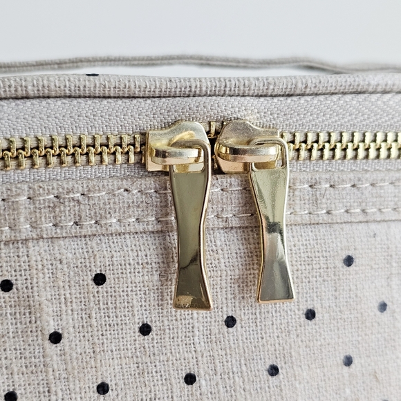 Kate Spade New York Lunch Tote Deco Dots Out to Lunch Coated Linen Cover - Picture 5 of 16